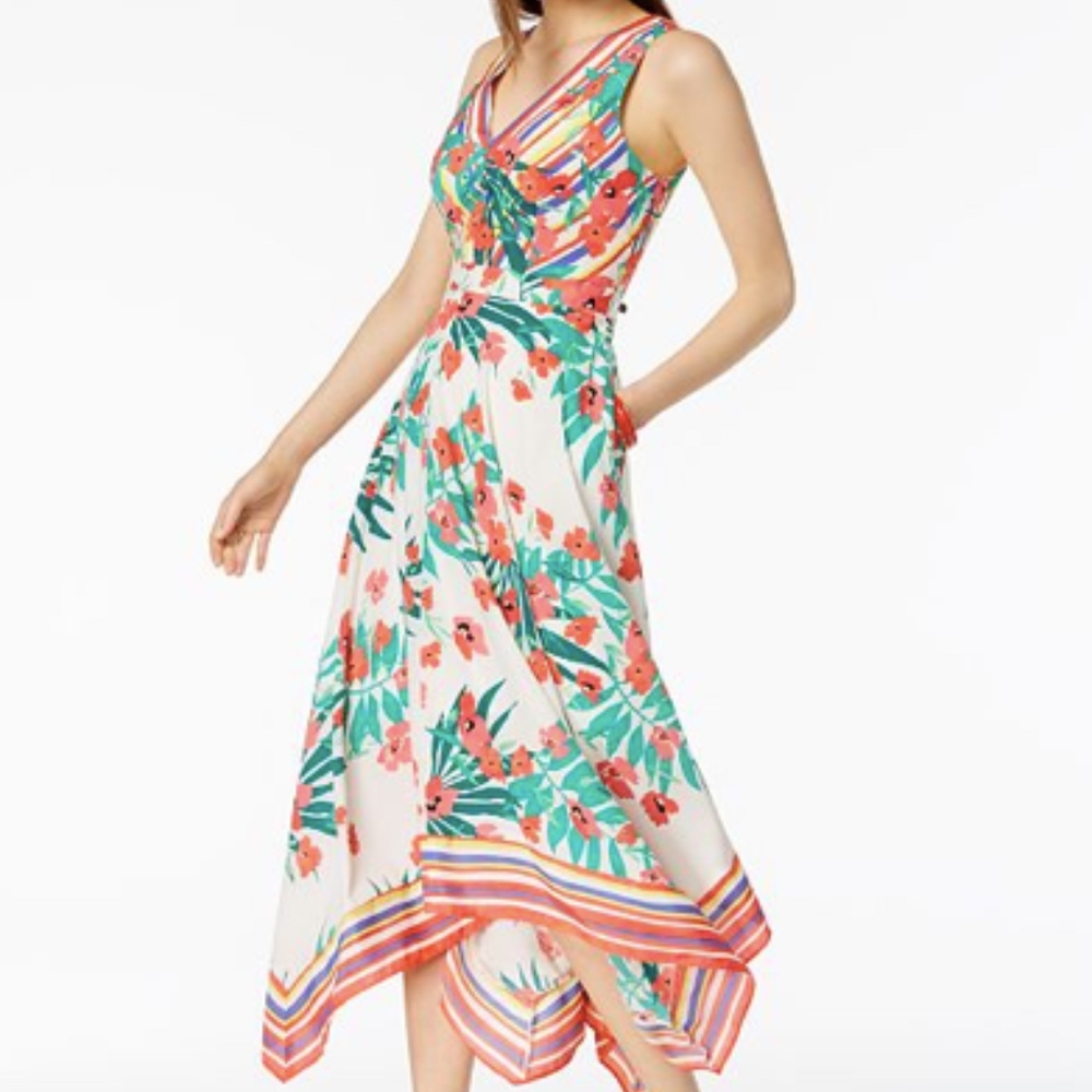 Vince Camuto floral midi dress